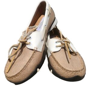 GOLFSTREAM Women's BEACH BEIGE LEATHER GOLF SHOES size 7½
